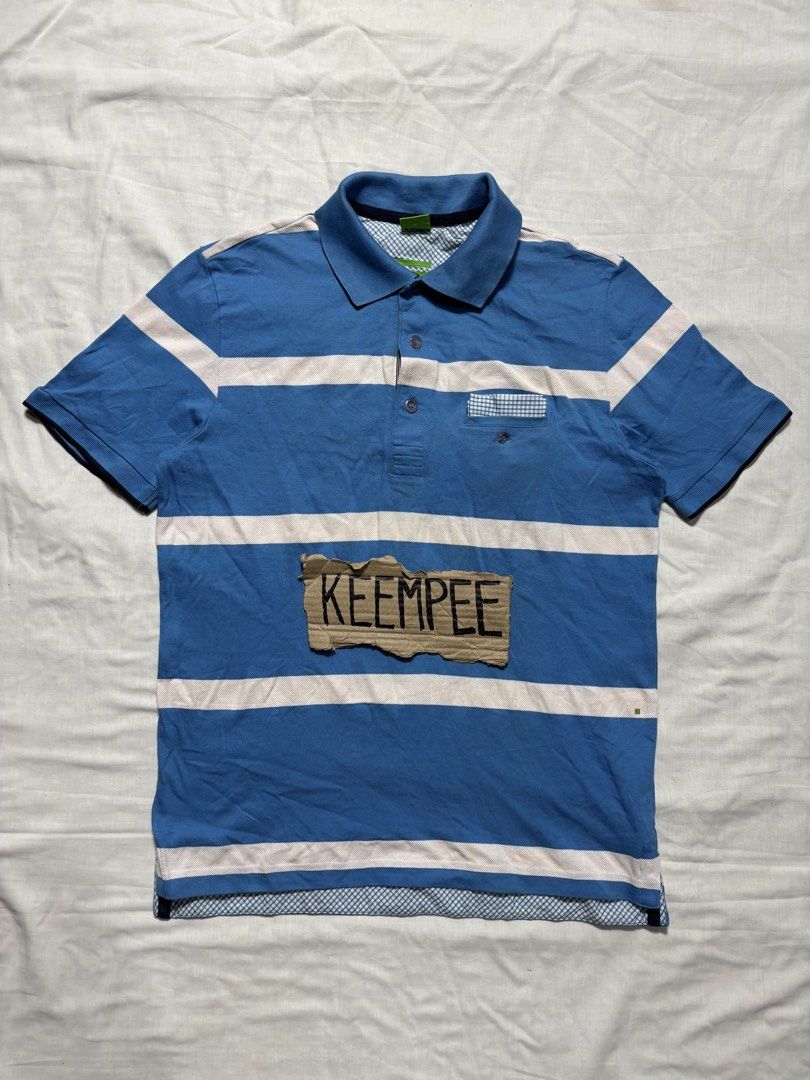 Hugo Boss Polo shirt (Category: Tshirts & Polo Shirts ) located in Dasol. Submitted by keempitoc (Listing ID 1434218566, Image 1). Description: Hugo Boss Polo Shirt Excellent condition Medium on tag Dimes 20x27 9.5 color rate No issue Pangasinan.