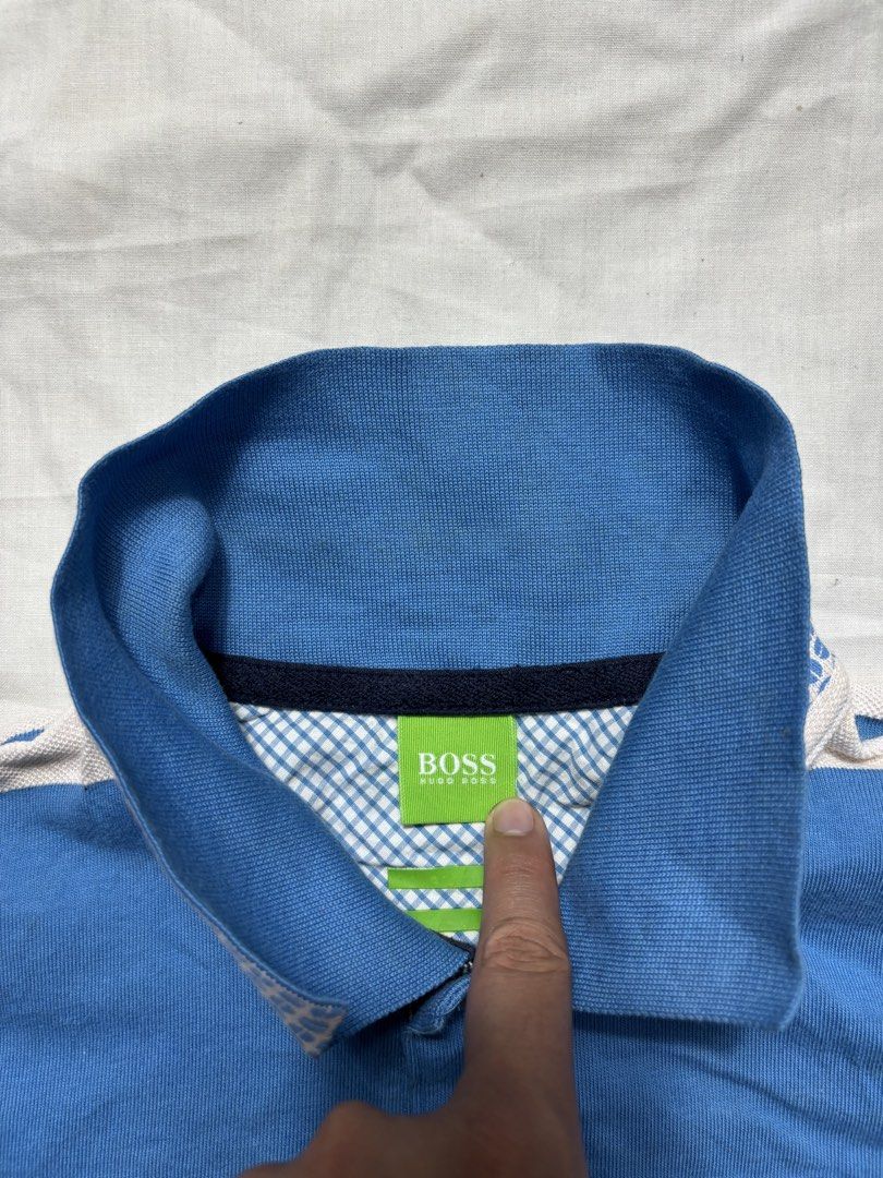 Hugo Boss Polo shirt (Category: Tshirts & Polo Shirts ) located in Dasol. Submitted by keempitoc (Listing ID 1434218566, Image 3). Description: Hugo Boss Polo Shirt Excellent condition Medium on tag Dimes 20x27 9.5 color rate No issue Pangasinan.