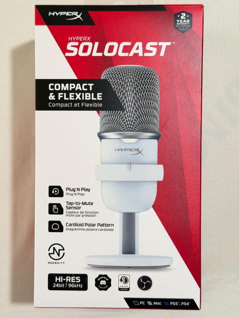 HyperX SoloCast USB Microphone - Brand new