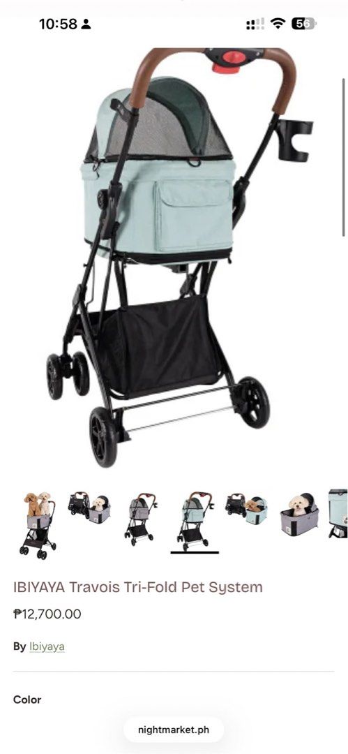 Ibiyaya Pet Stroller (Category: Strollers) located in Quezon City. Submitted by andrea11171999 (Listing ID 1430371219, Image 1). Description: .