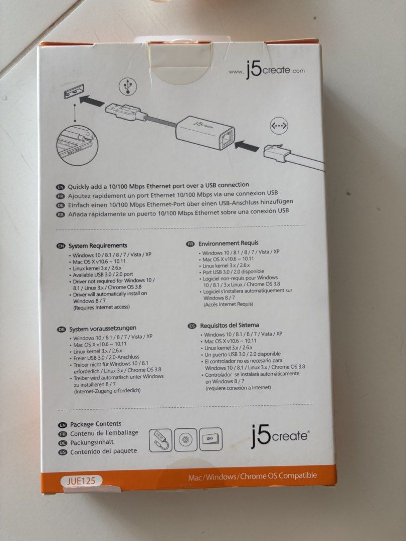 j5create USB 2.0 Ethernet Adapter441441278619166721