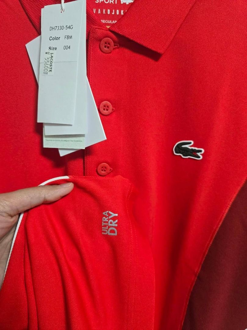 Lacoste Tennis Novak Djokovic (Medium) (Category: Activewear) located in Santa Rosa. Submitted by omnicronzxc (Listing ID 1434336874, Image 3). Description: Brandnew with lacoste paperbag ✅️ 3,200 each add shipping JnT 🔴Medium Width: 20.5 Length: 27.5 .