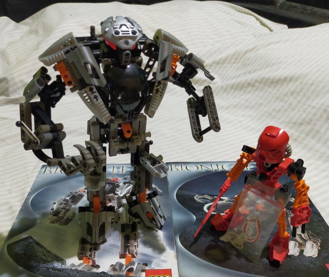Lego Bionicle Exo Toa with Tahu (Category: Lego & Building Sets) located in Iloilo. Submitted by kncimb (Listing ID 1434294364, Image 1). Description: Missing gun and cables. No box but has manuals. Shipping through lbc, meetup if also in Iloilo. COD is allowed but under my discretion if you have good reviews. Downpayment deals also possible.
