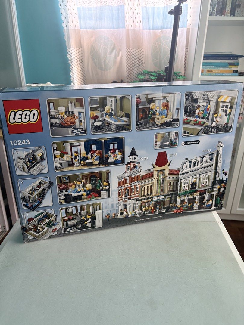 LEGO Creator Parisian Restaurant 10243 (Category: Lego & Building Sets) located in Mandaluyong City. Submitted by betchaysclutter (Listing ID 1434213740, Image 2). Description: - LEGO Creator Parisian Restaurant set - 2469 pieces - For ages 16+ - Minor wear on box - Brand new, unopened.