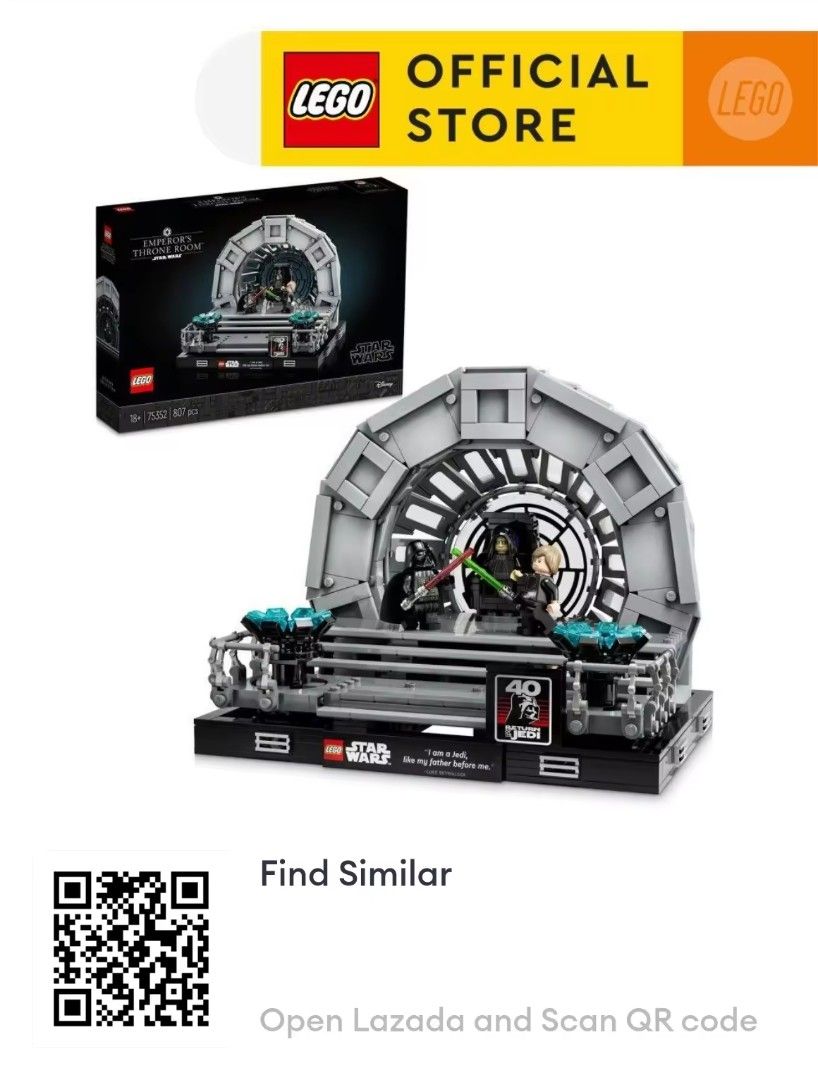 Lego (Star Wars - EMPEROR'S THRONE ROOM) (Category: Lego & Building Sets) located in Makati City. Submitted by olxph_jac (Listing ID 1434212526, Image 1). Description: 📍 Pick-Up Locations ✅ Monday to Sunday 📍 Island Plaza (beside Mercury Drugs) 105 LP Leviste St., Bel-Air, Makati ⏰ 6:30 PM onwards ✅ Tuesday to Friday 📍 Menarco Tower 32nd St, Taguig ⏰ 8:30 AM – 5:30 PM (Office Hours) 📩 Please message me first to schedule your pick-up so I can 