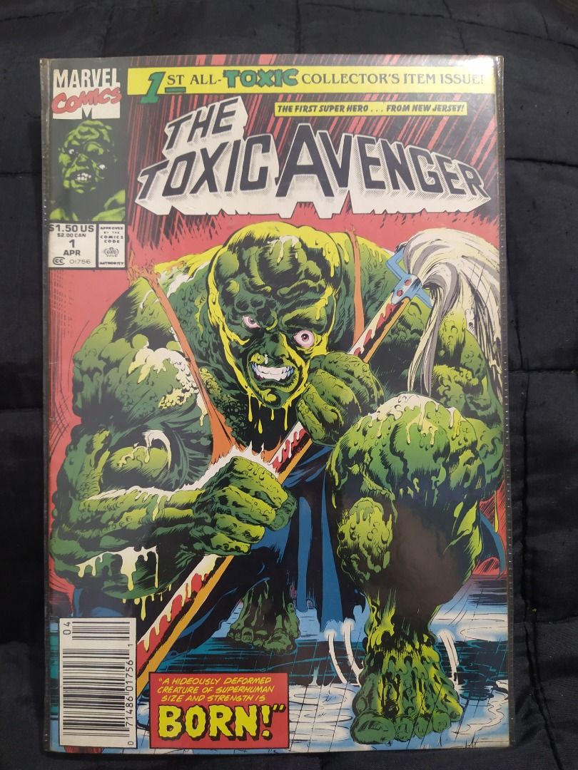 Marvel Comics THE TOXIC AVENGER Complete Set (1991-1992) (Category: Comics & Manga) located in Manila. Submitted by ace.hobbies (Listing ID 1434344982, Image 2). Description: 🏷️ Item for Sale Marvel Comics THE TOXIC AVENGER Complete Set 🔎 Item Description: - Published by Marvel Comics 1991-1992 - Most in VF condition 📸📦 Picture of actual items. Due to the limited number of posted pictures, not all single issues are shown and can be shown upon