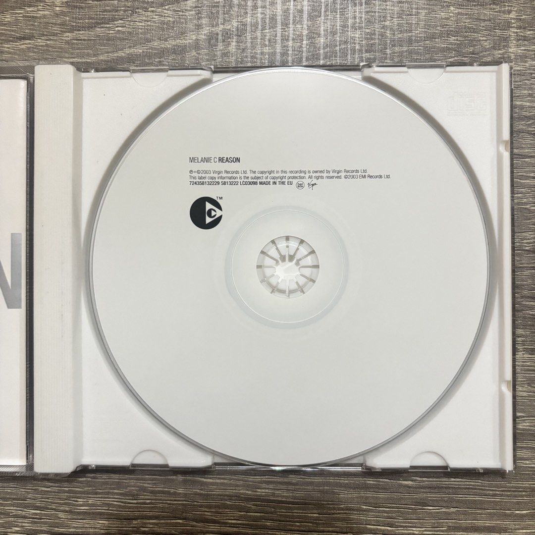 Melanie C - Reason CD (Category: CDs & DVDs) located in Quezon City. Submitted by pinkskies_media (Listing ID 1434361592, Image 3). Description: BAWAL SA MAARTE USED ITEM, HINDI BAGO CD album Made in the EU Tested and 100% working IMPORTANT: Manage your expectations since this is a pre-loved item Inlay NOT in mint condition May gasgas ang CD May basag ang case Please see pic for the condition.