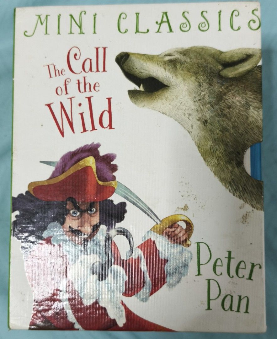 Mini Classics Book Set (Category: Storybooks) located in Batangas. Submitted by decluttering_bliss (Listing ID 1434302963, Image 3). Description: - Set of four Mini Classic books - Titles: "The Call of the Wild", "Pinocchio", "Black Beauty", and "Peter Pan" - Illustrated by Miles Kelly - Comes in a box.