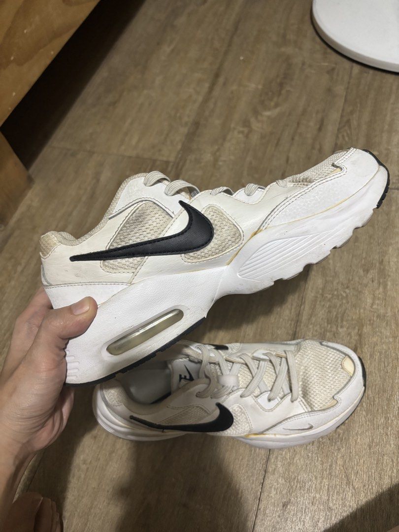 Nike Air Max Sneakers CJ1671-100 (Category: Sneakers) located in Marikina City. Submitted by patlc (Listing ID 1434331084, Image 2). Description: Nike Air Max sneakers - US size 7.5, UK 5, EUR 38.5, CM 24.5 - Black swoosh detail - Style code: "CJ1671-100" - Some yellowing on the soles, as seen on the pictures.
