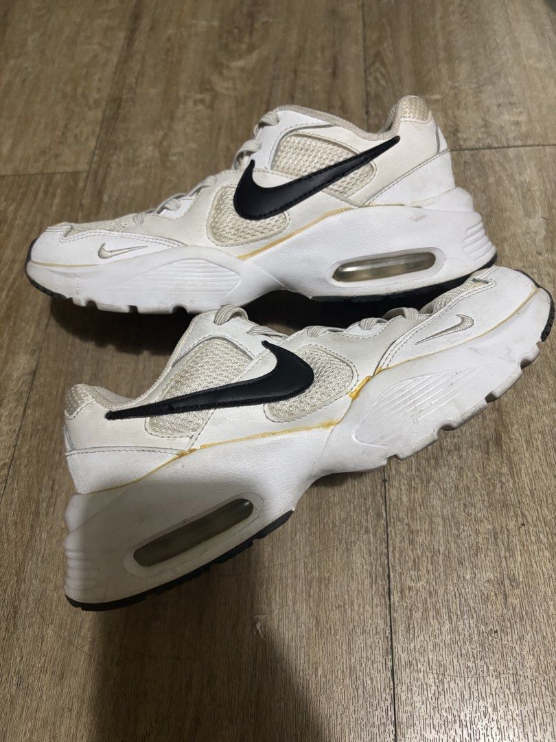 Nike Air Max Sneakers CJ1671-100 (Category: Sneakers) located in Marikina City. Submitted by patlc (Listing ID 1434331084, Image 1). Description: Nike Air Max sneakers - US size 7.5, UK 5, EUR 38.5, CM 24.5 - Black swoosh detail - Style code: "CJ1671-100" - Some yellowing on the soles, as seen on the pictures.
