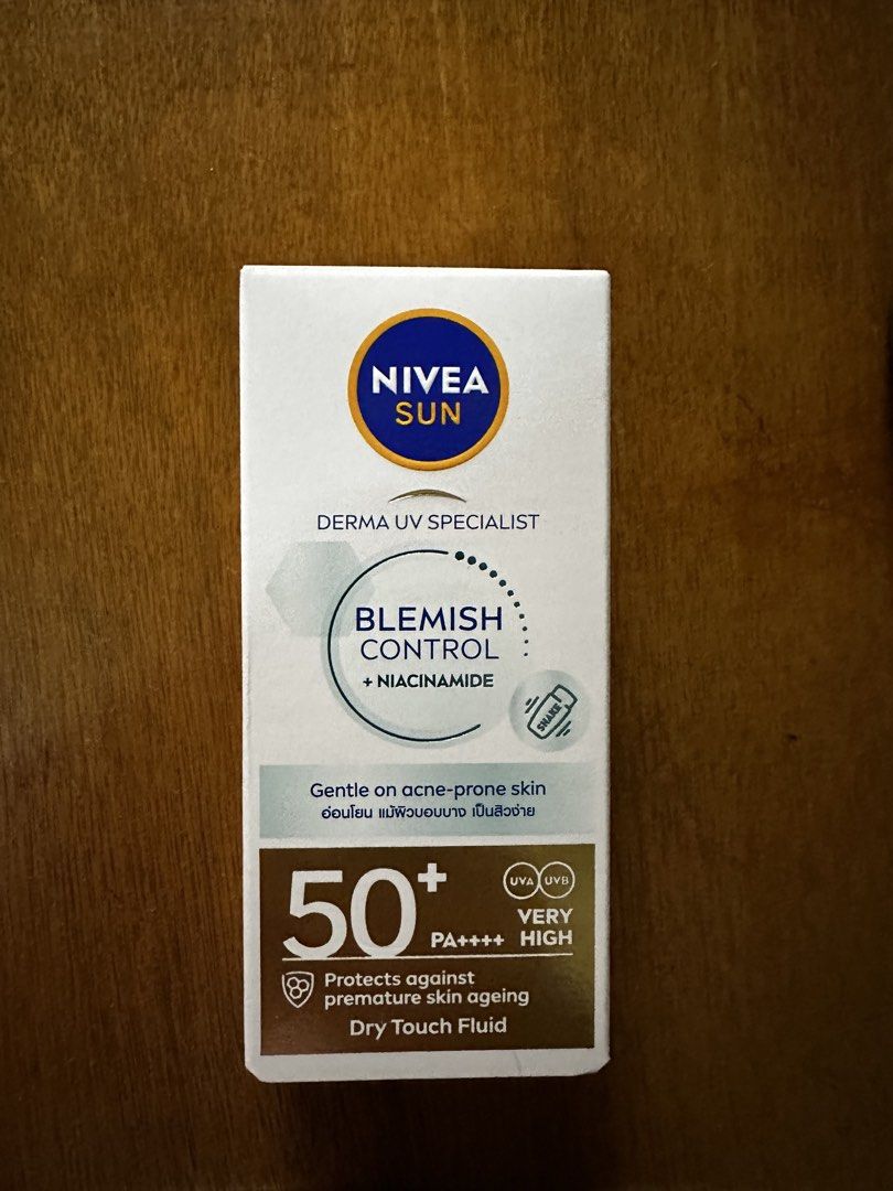 SALE‼️Nivea Sun Derma UV Specialist Blemish Control (Category: Face Care) located in Rizal. Submitted by _prelovedbycdc (Listing ID 1434301620, Image 1). Description: From PR package Brand new and sealed Retails for around Php700+.