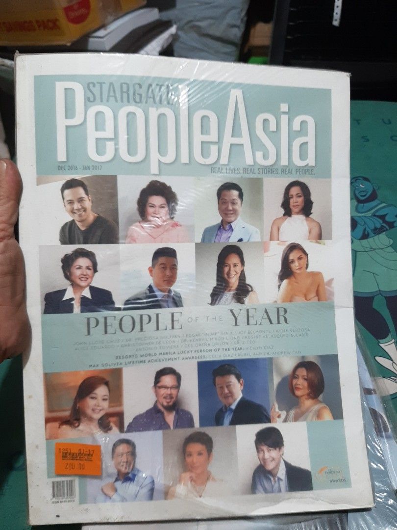 People Asia Dec 2016 to Jan 2017 (Category: Magazines) located in Quezon City. Submitted by biancabam012 (Listing ID 1434291364, Image 1). Description: People Asia Dec 2016 to Jan 2017 People of the Year.