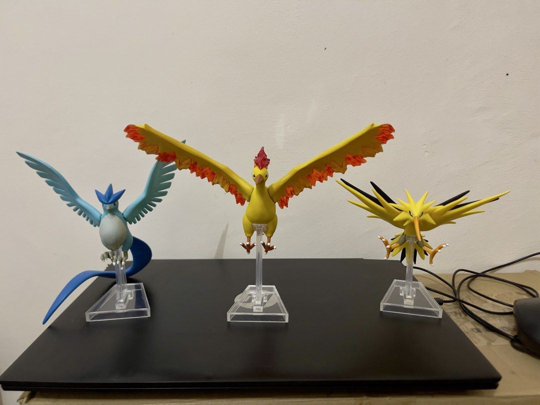 Pokemon Legendary Figures Set (Category: Figurines & Statues) located in Angeles City. Submitted by dmb.ph (Listing ID 1434336602, Image 2). Description: Set of Pokemon legendary figures, including Articuno, Moltres, Zapdos, Lugia, Giratina, Arceus, Palkia, Dialga, and Kyurem. Each figure comes with a stand. These figures are great for collectors or fans of the Pokemon series. They are perfect for display or play. Fix price for the whole set only
