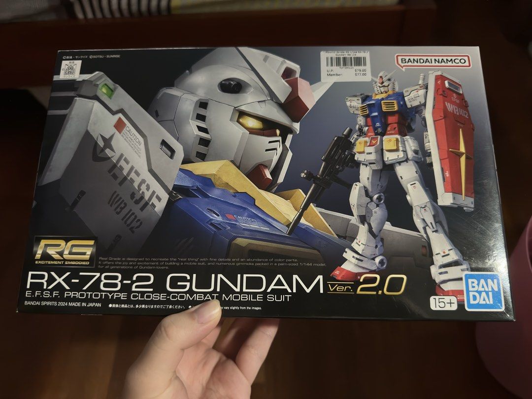RG Gundam RX-78-2 Ver. 2.0 (Category: Gundam Model Kits) located in Singapore. Submitted by lurano (Listing ID 1434279513, Image 1). Description: Real Grade RX-78-2 v2.0. Opened box just to check runners, otherwise completely unopened Willing to trade for RG Hi-Nu Gundam with top-up from me, otherwise selling only PM for more info.