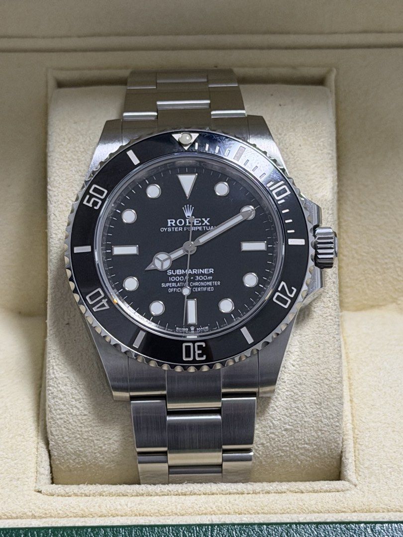 Rolex Submariner No Date 41mm (Category: Luxury Watches) located in Manila. Submitted by rhyswatchphil (Listing ID 1434177350, Image 1). Description: Rolex Submariner No Date 41mm 124060 Year 2021 Full Set Condition 9.8/10 San Juan City/New Manila QC On hand Other watches available.