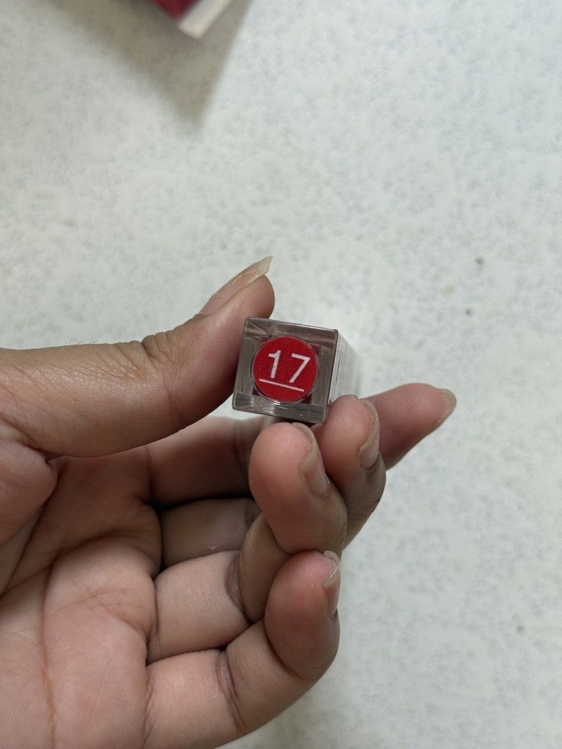 SACE LADY Lasting Matte Lipstick - Shade 17 (Category: Makeup) located in Manila. Submitted by cstdjyc (Listing ID 1434220165, Image 2). Description: - SACE LADY Lasting Matte Lipstick, Shade 17 - Deep red color - Matte finish - Non-drying formula - New and unused.