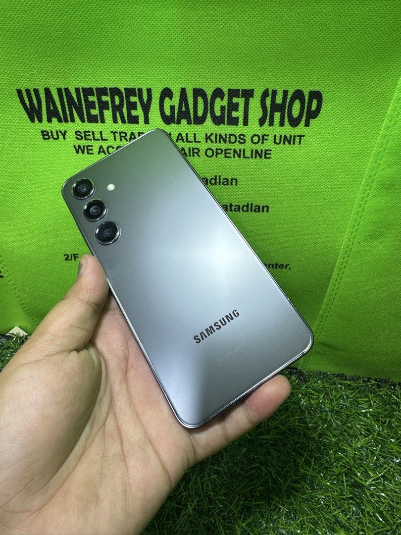 Samsung S24 8/128 (Category: Samsung) located in San Juan City. Submitted by wainefreygadgetshop (Listing ID 1434368324, Image 1). Description: SAMSUNG S24 8/128 (PLEASE SEARCH MO NALANG FULL SPECS) ALL GOODS AT WORKING OPEN-LINE SINGLE SIM GAMING PHONE SCREEN TESTED SIGNAL TEST CAMERA MALINAW HONEST ISSUE ILALAGAY SA NOTE KUNG MERON MAN PARA AWARE KA! NOTE* *SEE POSTED PICTURES Hindi masyado MAKINIS yung screen Kaya mura di naman nakaka apekto s