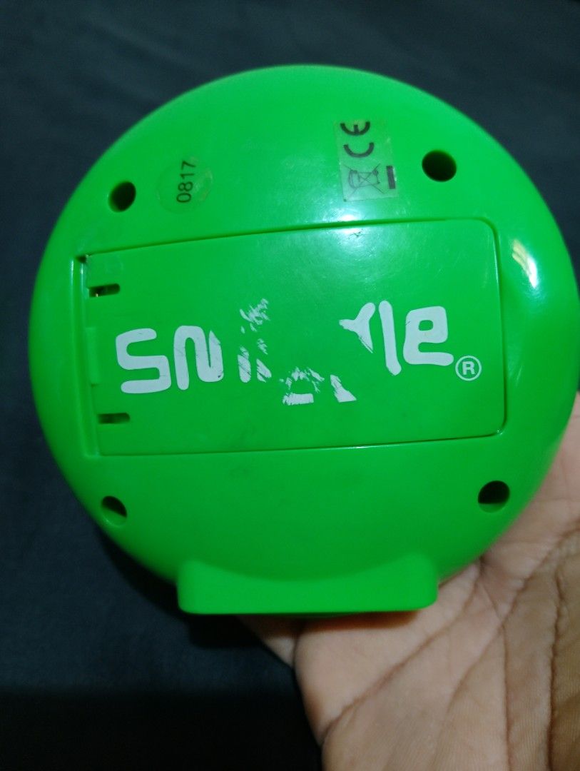 Smiggle Monster Bluetooth Speaker (Category: Soundbars, Speakers & Amplifiers) located in Manila. Submitted by boyhet.thrift15 (Listing ID 1434223419, Image 3). Description: - Smiggle Bluetooth speaker - Fun monster design - Green body with red tongue and single eye - Volume control buttons - Charging port: USB Micro - In working condition - Perfect for music on the go - used item - selling 800.