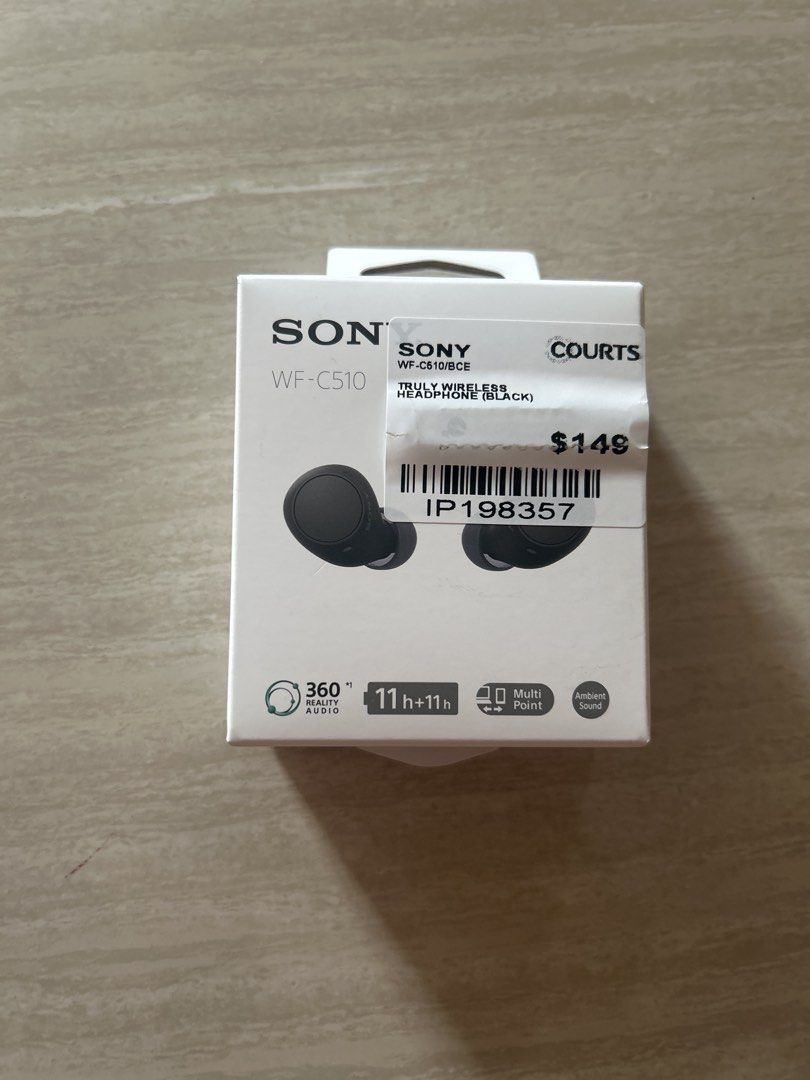 Sony WF-C510 Truly Wireless Earbuds (Black)