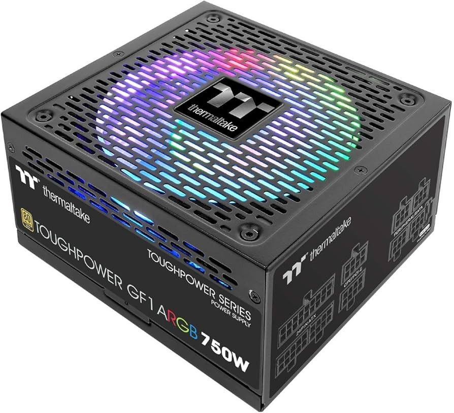 Thermaltake GF1 ARGB 750W Gold PSU - Power Supply Unit