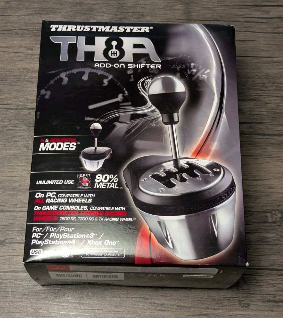 Thrustmaster TH8A Add-On Shifter Open Box Complete Tested PC PS4 Xbox ...
