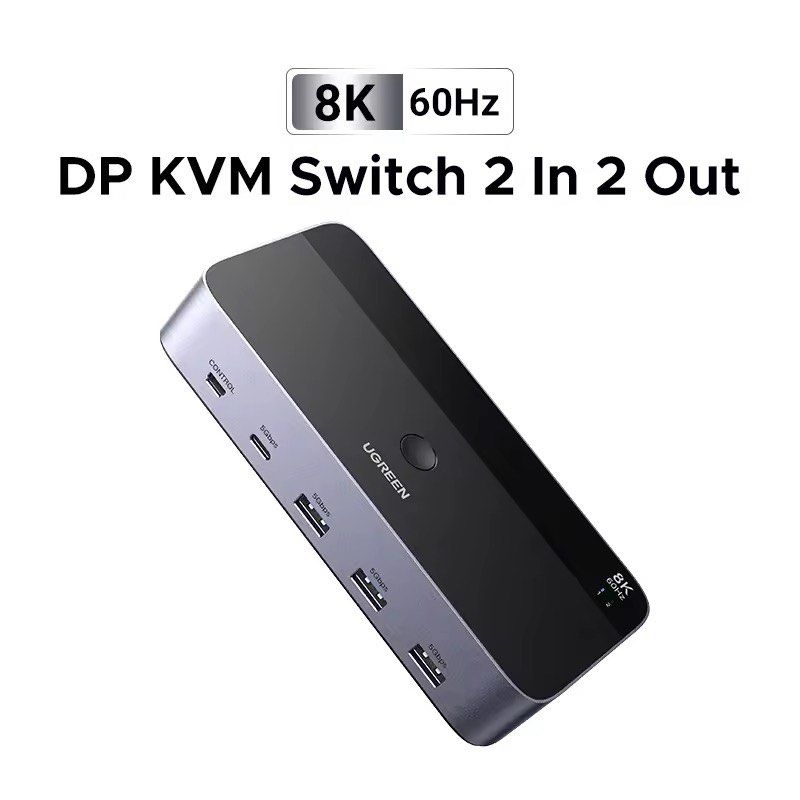 UGREEN 8K60Hz DP KVM Switch - 2 in 2 Out441440408678574080