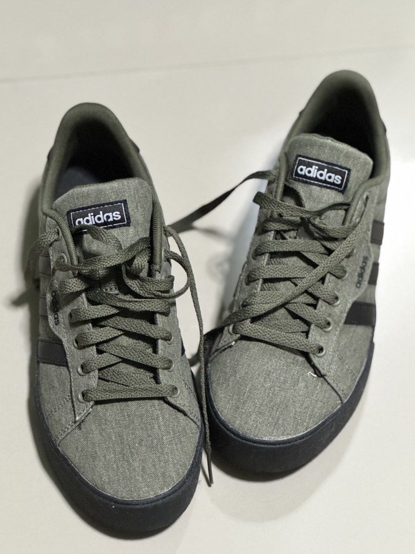 Adidas Daily 3.0 Sneakers (Category: Sneakers) located in Taguig. Submitted by prawnsheesh13 (Listing ID 1434435258, Image 2). Description: Selling my Adidas Daily 3.0 shoe in the Olive Strata/Black colorway •Size 7(US) 6.5(UK) •Never been used, no issues and AUTHENTIC •Bought from Adidas App •Original Price: Php 4,300.00 🔥 Selling for Php 2,000 only! Note: Still negotiable for sure buyers.🙂 RFS: Decluttering.