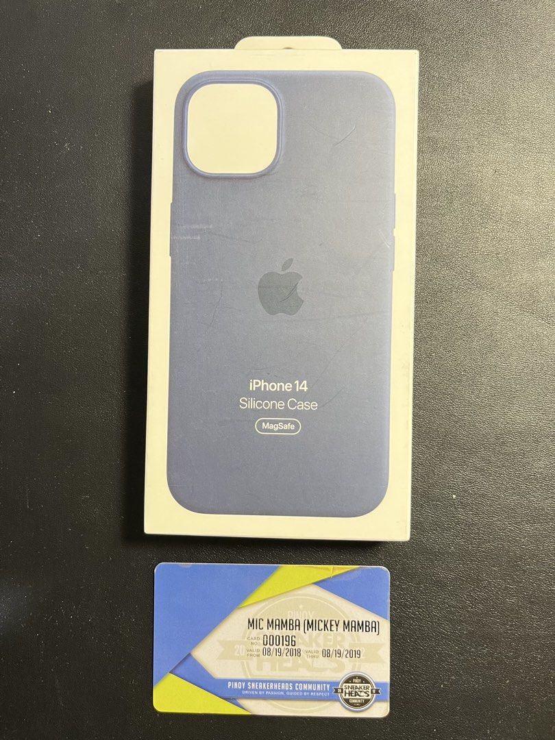 Apple iPhone 14/13 Silicone Case with MagSafe - Storm Blue (Category: Cases & Sleeves) located in Taguig. Submitted by micmamba24 (Listing ID 1434595637, Image 1). Description: FOR SALE ONLY (NO TRADES): BRAND NEW/SEALED BELOW SRP COMES WITH PAPER BAG Apple Silicone Case with MagSafe Storm Blue Fits iPhone 14 & 13 SRP: P3,390 My Price: P2,000 only RFS: Decluttering Meetups: Makati or BGC, Taguig area For delivery, buyer should shoulder all the fe