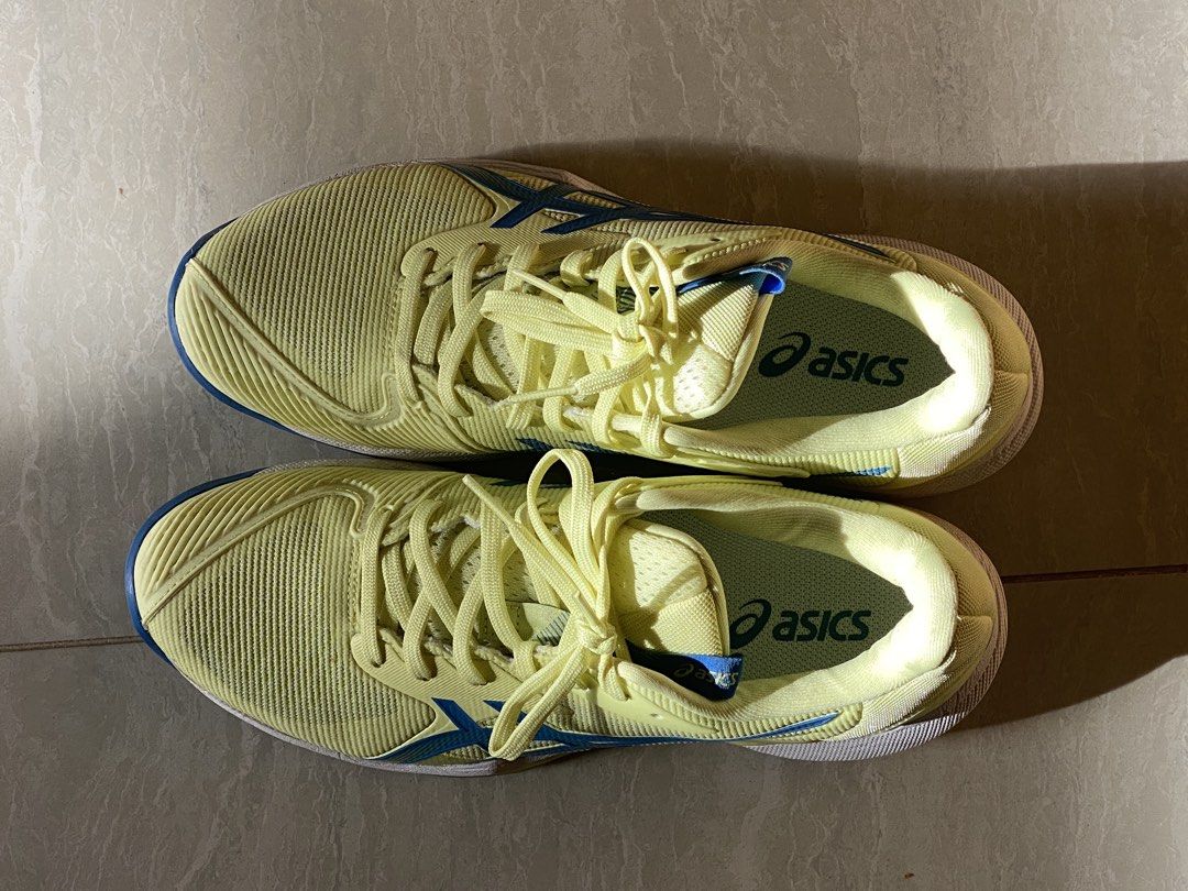 [only used once] Asics SOLUTION SPEED FF 3 Women's Tennis Shoes (Category: Sneakers) located in Singapore. Submitted by yaylo (Listing ID 1434506375, Image 2). Description: - Asics SOLUTION SPEED FF 3 Women’s Tennis Shoes, - Size: Euro 40 / US 8.5 / 25.5cm - Condition: like new, only worn once as not suited to my foot shape - Ideal for tennis and other sports - Please view photos for details.