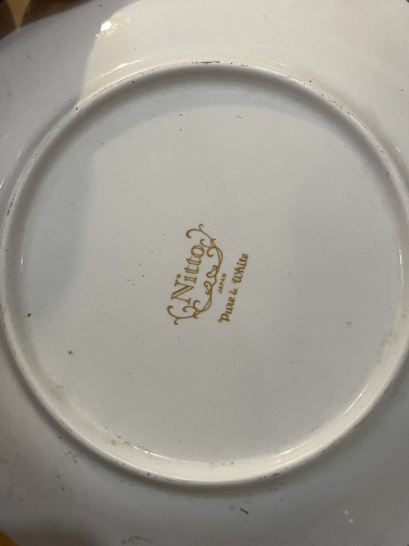 Assorted Plates - Nitto, Lancel, Hoya, Roberta di Camerino (Category: Dinnerware & Cutlery) located in San Fernando. Submitted by japansurpluselyu (Listing ID 1434585261, Image 2). Description: - Assorted plates from Nitto, Lancel, Hoya, and Roberta di Camerino. - Includes various sizes and designs. - Perfect for serving or display. - Made in Japan and China. - Features floral and geometric patterns. - Ideal addition to any kitchen or dining coll