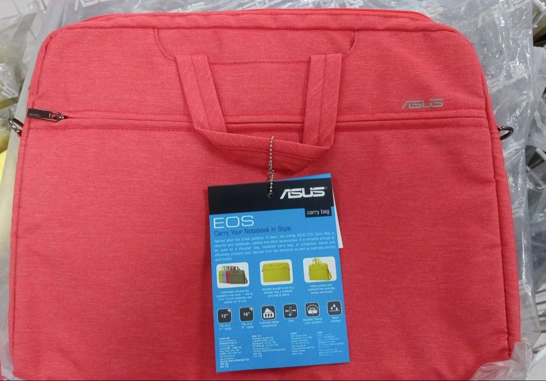 Asus Laptop bag (Category: Laptops & Notebooks) located in Mandaluyong City. Submitted by chivas_regal0712 (Listing ID 1434548304, Image 3). Description: Laptop Bag Condition: Brand New, unused Color: Red Size: Can fit up to 16 inches laptop. Text if interested to 09473633342.