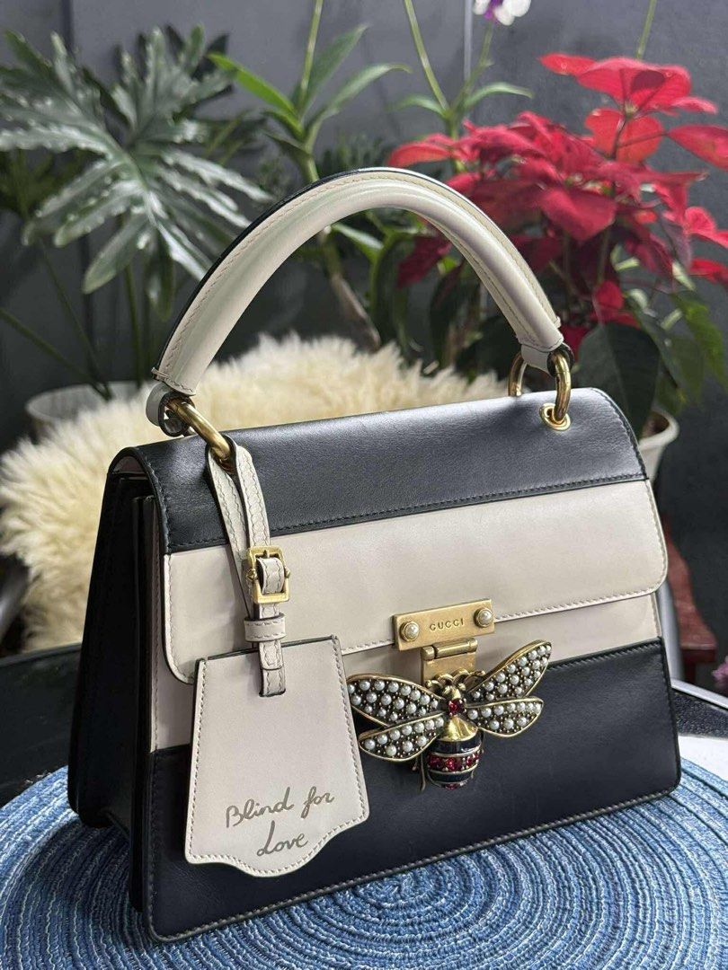Authentic Gucci Queen Margaret leather top handle bag (Category: Luxury Bags & Wallets) located in Quezon City. Submitted by jhaediah (Listing ID 1384443296, Image 2). Description: Crossbody bag Good condition Authentic 💯 💓4.26 .
