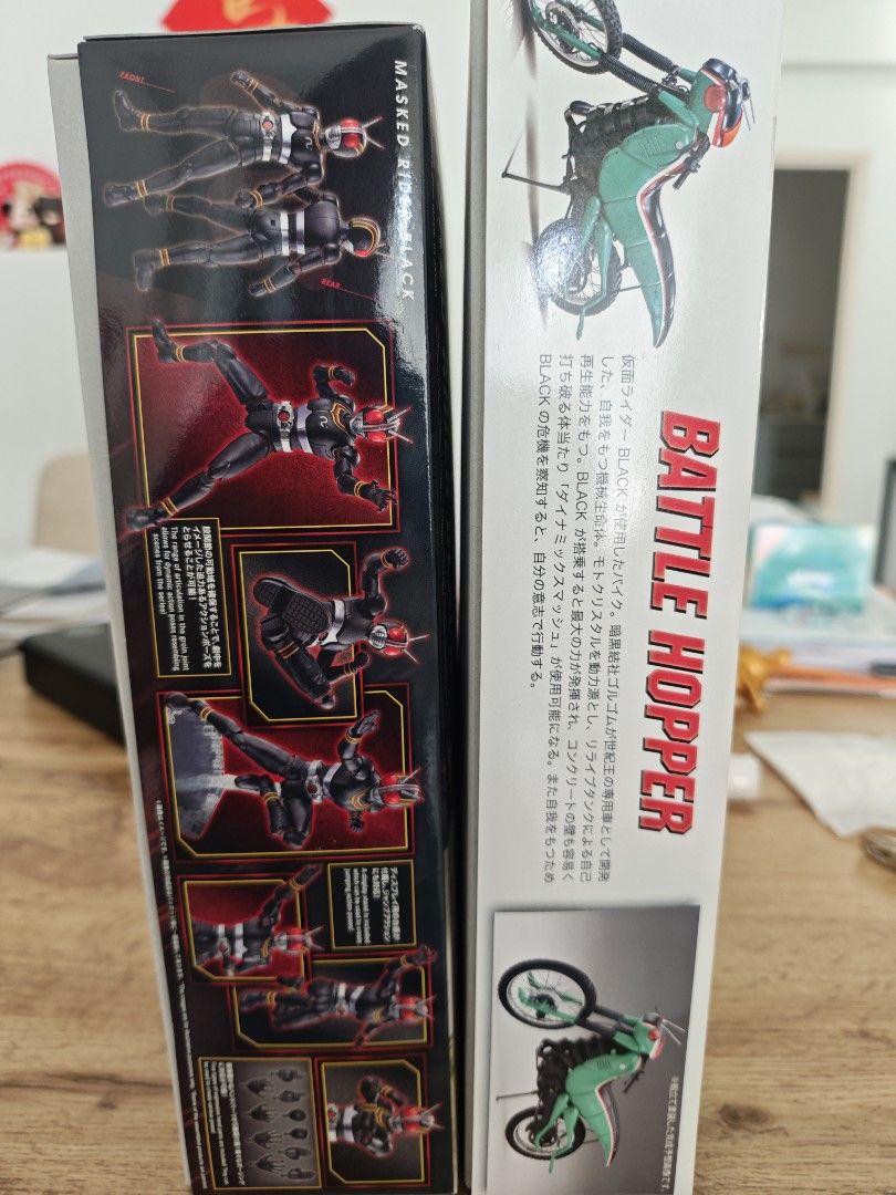 Bandai Figure-rise Standard Masked Rider Black & Battle Hopper (Category: Gundam Model Kits) located in Singapore. Submitted by sibehchum (Listing ID 1434479053, Image 2). Description: - Brand new, unopened model kit - Includes Masked Rider Black and Battle Hopper - Comes with all parts and decals - Perfect for collectors and hobbyists - Kits are in original packaging.