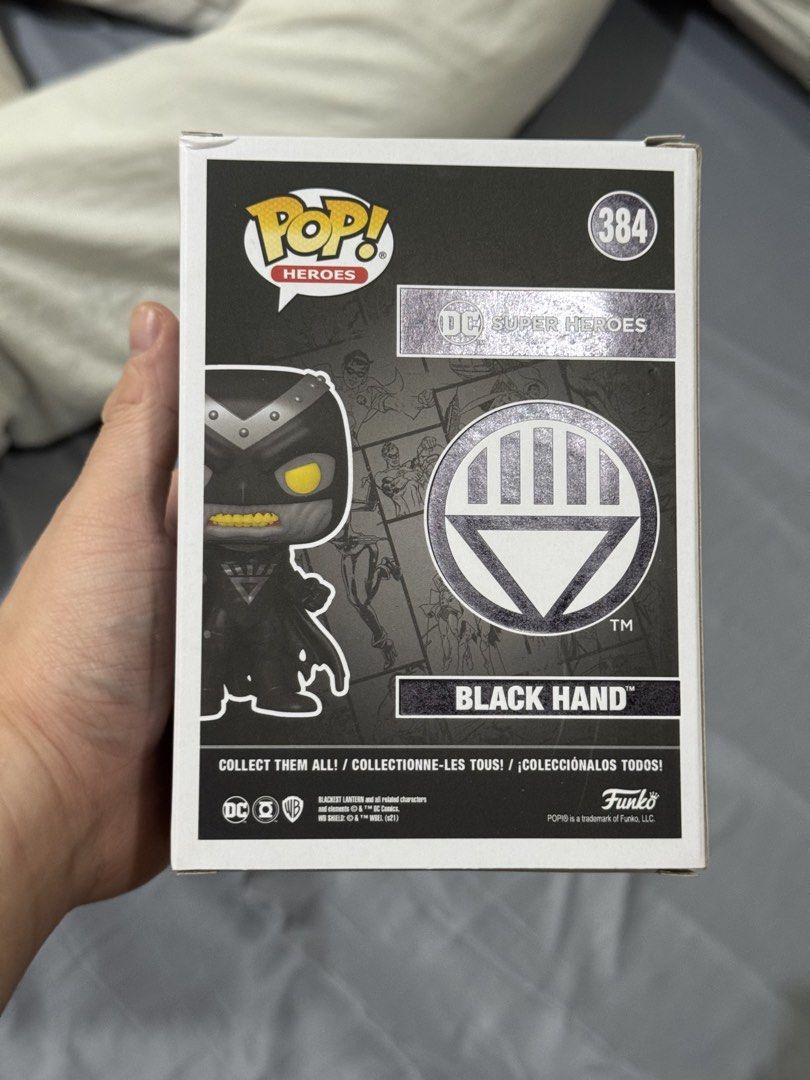 Black Hand Funko Pop Hot Topic (Category: Designer & Blind Box Toys) located in Pasig City. Submitted by kingclutter (Listing ID 1434454333, Image 3). Description: Box condition in the pics. With soft protector..