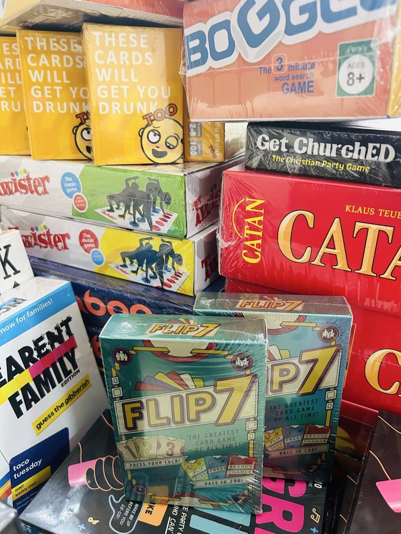 Board Games - Catan, Exploding Kittens, Uno, Boggle, etc. (Category: Board Games & Puzzles) located in Quezon City. Submitted by playboxph (Listing ID 1434507170, Image 1). Description: Hello! We are PlayBox PH. We are selling various board and card games! Hit us up for prices and questions! Available: 🃏Uno (Regular) 🃏Uno No Mercy 🃏These Cards Will Get You Drunk 🃏These Cards Will Get You Drunk Too 🃏Monopoly Board Game 🃏Monopoly Deal 🃏Scrab