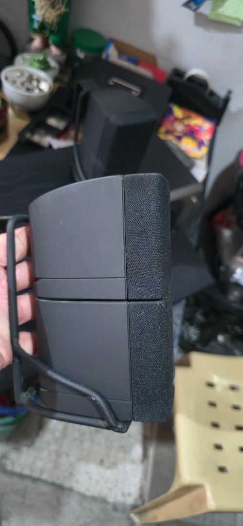 Bose Speaker System (Category: Soundbars, Speakers & Amplifiers) located in Marilao. Submitted by ndzamora77 (Listing ID 1434560793, Image 3). Description: - Bose speaker system - Includes center, front, and rear speakers - Center speaker: silver finish - Front and rear speakers: black - In good working condition - Ideal for home theater and music.