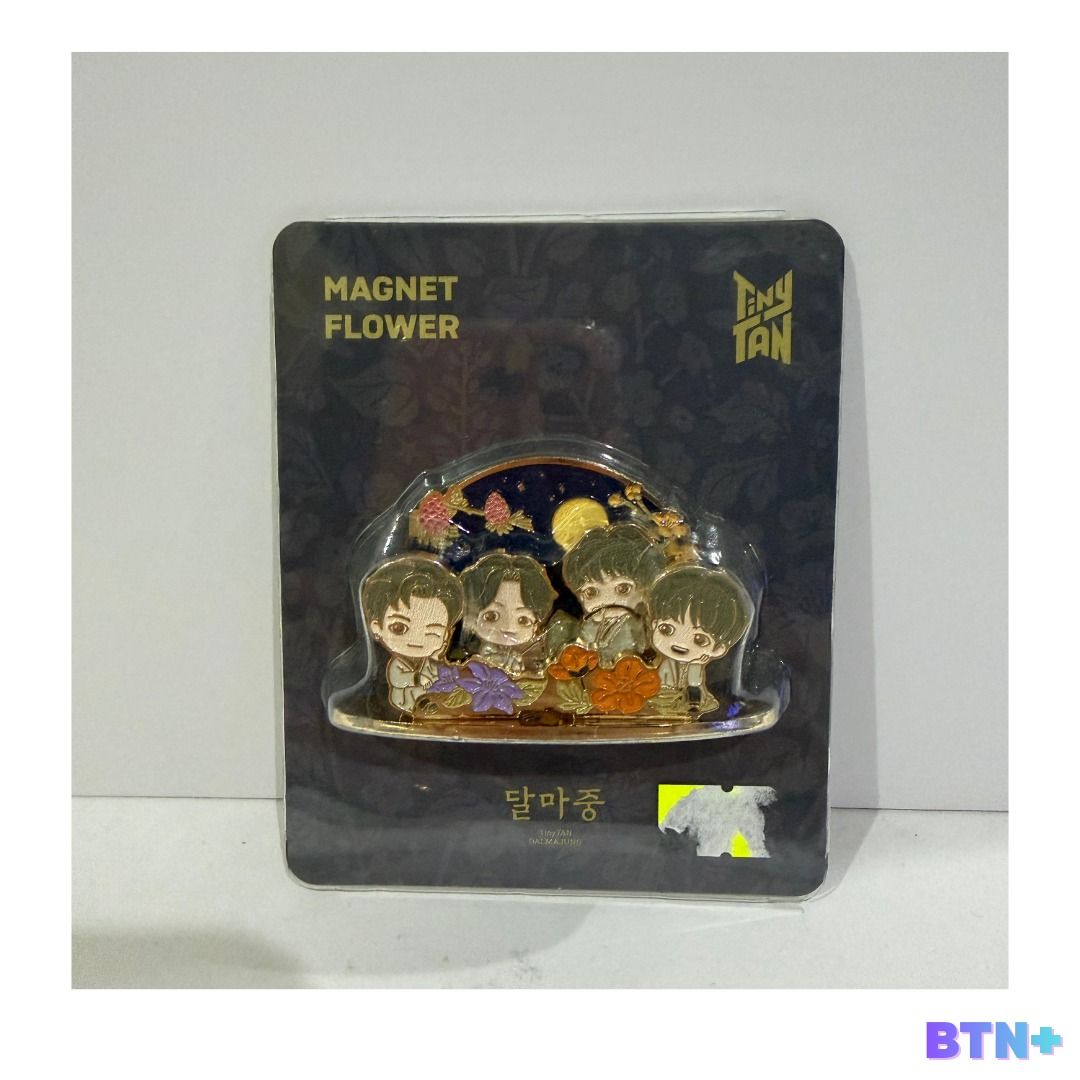 BTS Tiny Tan Dalmajung Magnet: Flower (Category: K-Wave Merchandise) located in Makati City. Submitted by btnplus (Listing ID 1434428148, Image 1). Description: P1,400 + LSF Payment Method - BPI - GCash - GoTyme Delivery via the ff. - Grab or LalaMove (if within Metro Manila) - GGX - J&T.