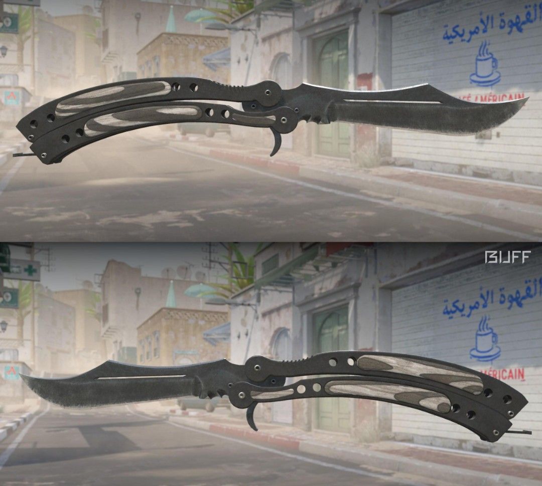 [BUFF PRICE] Butterfly Knife Black Laminate (WW) | tags cs2 skins cs2 ...