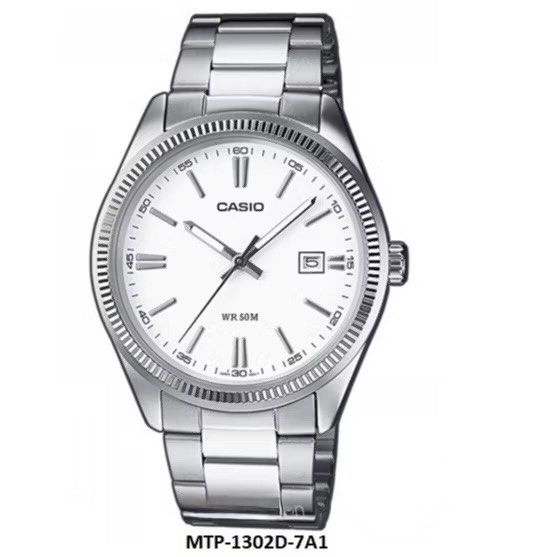Casio MTP-1302 Series Analog Gents Watch 38.5mm Case Size mtp-1302d (Category: Men's Watches) located in Singapore. Submitted by cozycorner_sg (Listing ID 1434482411, Image 3). Description: 🇸🇬Ready stock and local seller 🚚Free 1-3 day delivery included ✅100% Authentic Guaranteed Available in 10 colours Watch Specifications Case size (L× W× H) : 44.2 × 38.5 × 9.2 mm Weight : 105 g Case and bezel material : Ion plated Band : Stainless Steel Band