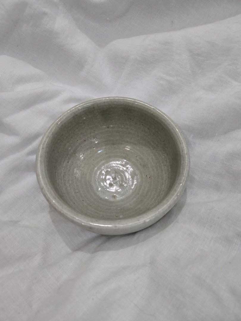 Ceramic Bowl (Light green) (Category: Other Kitchenware & Tableware) located in Manila. Submitted by asdfghjklaine07 (Listing ID 1434470037, Image 1). Description: - Light green ceramic bowl - Textured interior - Rounded shape with slightly flared rim - Can be used as a matcha whisk bowl.