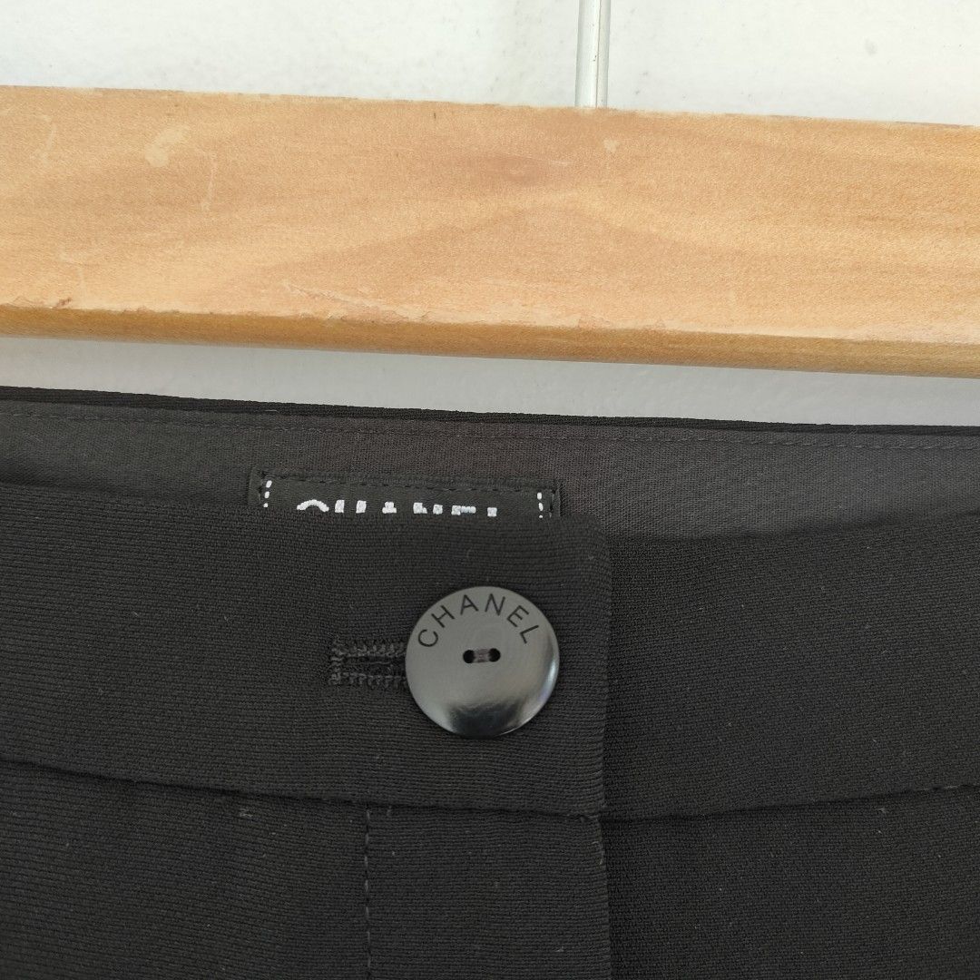 Chanel Uniform Trouser (Category: Other Bottoms) located in Quezon City. Submitted by imaginarythrifter (Listing ID 1434494451, Image 3). Description: Excellent Condition No flaws Ready to wear Measurement Waist 31.4 Length 39 Front rise 11 Inseam 29 Thigh 10.5 Knee 7.3 Leg opening 6 Slight negotiable Can ship Nationwide Shipping not included.