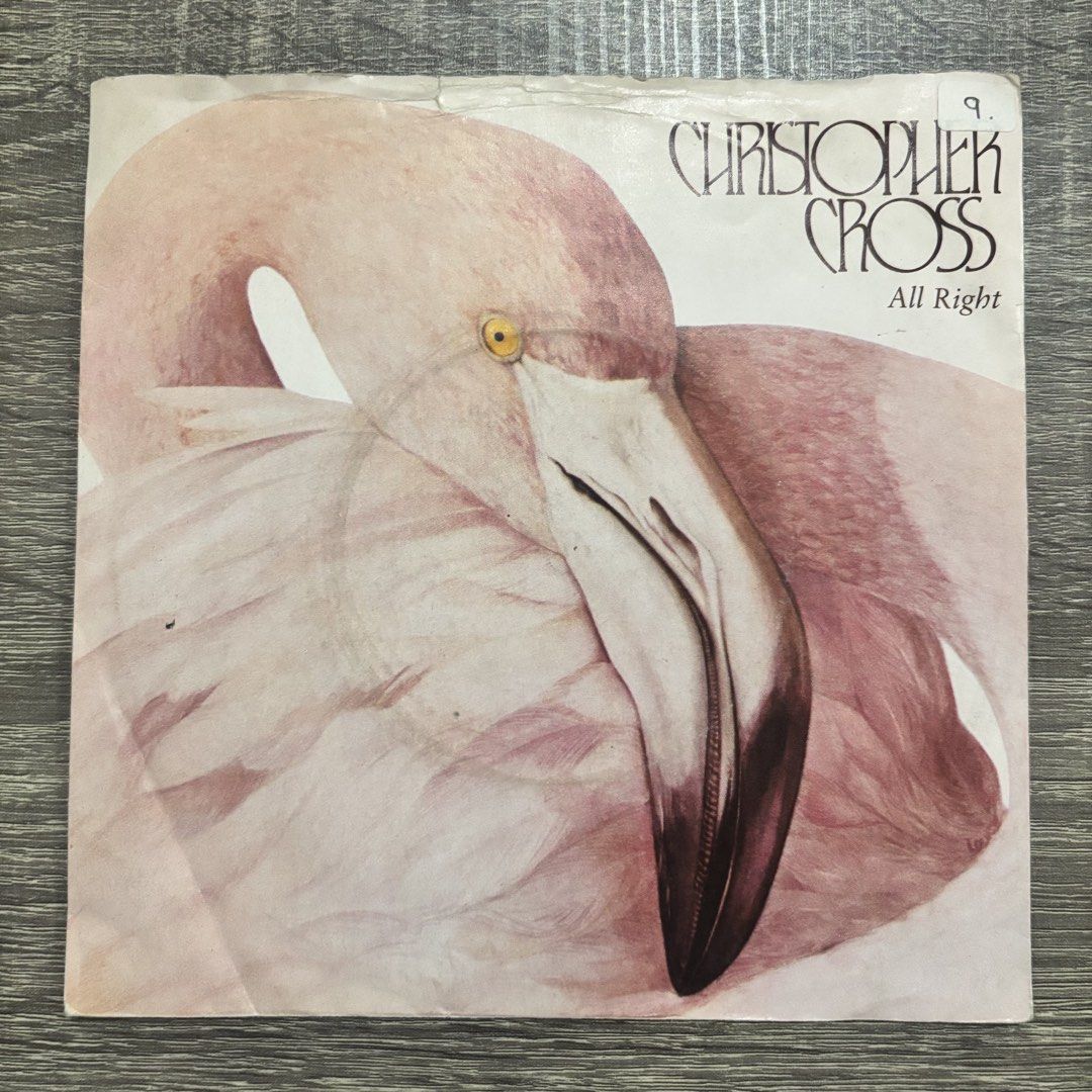 Christopher Cross - All Right 7" Vinyl (Category: Vinyls) located in Quezon City. Submitted by pinkskies_media (Listing ID 1434488905, Image 1). Description: BAWAL SA MAARTE USED ITEM, HINDI BAGO 7" vinyl Import from UK Not tested dahil wala akong player IMPORTANT: Manage your expectations since this is a pre-loved item Sleeves NOT in mint condition - may dents, crease or butas Please see pictures for the actual condition.