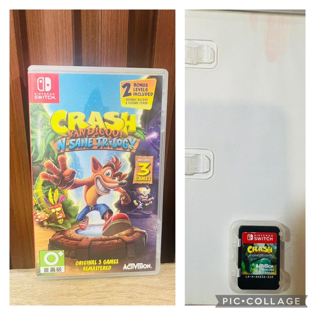 Crash Bandicoot N. Sane Trilogy - Nintendo Switch (Category: Nintendo) located in Quezon City. Submitted by crystalmixeditems (Listing ID 1434424666, Image 1). Description: - Crash Bandicoot N. Sane Trilogy for Nintendo Switch - Includes the game cartridge - Features 3 remastered games - Includes 2 bonus levels: Stormy Ascent and Future Tense - Published by Activision.
