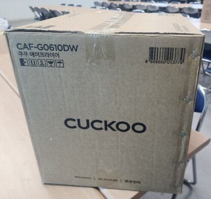 CUCKOO AIRFYER CAF - G0610DW (Category: Fryers) located in Caloocan City. Submitted by charlie232a66 (Listing ID 1434443999, Image 2). Description: You can search for the brand and model for reference. cannot post links here SRP: 8,500 Model No: CAF - G0610DW .