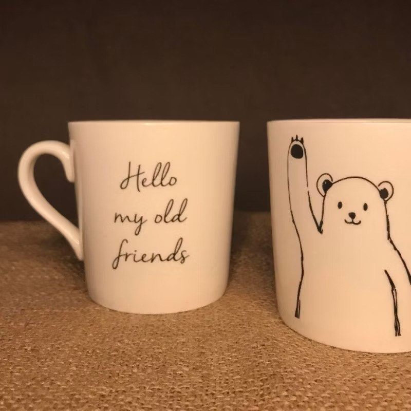 Cute Bear Ceramic Mug (sold per piece) (Category: Coffee & Tea Tableware) located in Bulacan. Submitted by ceramicscubby (Listing ID 1434576862, Image 2). Description: 🥢 Size: 3.1 D x 3.25 H in. 2 pieces available ❗️CLOSING DOWN SALE, ALL PRICES ARE MARKED DOWN. WE WILL NOT BE ACCEPTING OFFERS LOWER THAN OUR ASKING PRICE. ❗️ - Adorable ceramic mug with a cute bear design. - Features "" on one side and " my old friends" on the other. - Ideal for 