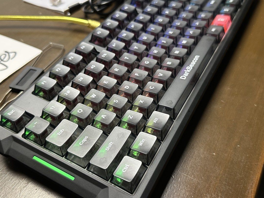 DarkBeacon Flux87 Wired 8k Magnetic Keyboard (Category: Computer Keyboard) located in Cavite. Submitted by biboyharanero (Listing ID 1434593913, Image 2). Description: DarkBeacon Flux87 Wired 8k Magnetic Keyboard Negotiable No LP in mind so please pm your maximum offer if below posted price (I hate haggling) RFS: Decluttering Issue: Ctrl and shift does not work with SOCD bound keys. Reported to DarkBeacon already Switches: DB Neon Switches Struct