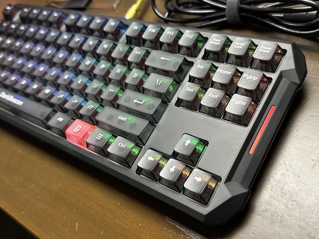 DarkBeacon Flux87 Wired 8k Magnetic Keyboard (Category: Computer Keyboard) located in Cavite. Submitted by biboyharanero (Listing ID 1434593913, Image 3). Description: DarkBeacon Flux87 Wired 8k Magnetic Keyboard Negotiable No LP in mind so please pm your maximum offer if below posted price (I hate haggling) RFS: Decluttering Issue: Ctrl and shift does not work with SOCD bound keys. Reported to DarkBeacon already Switches: DB Neon Switches Struct