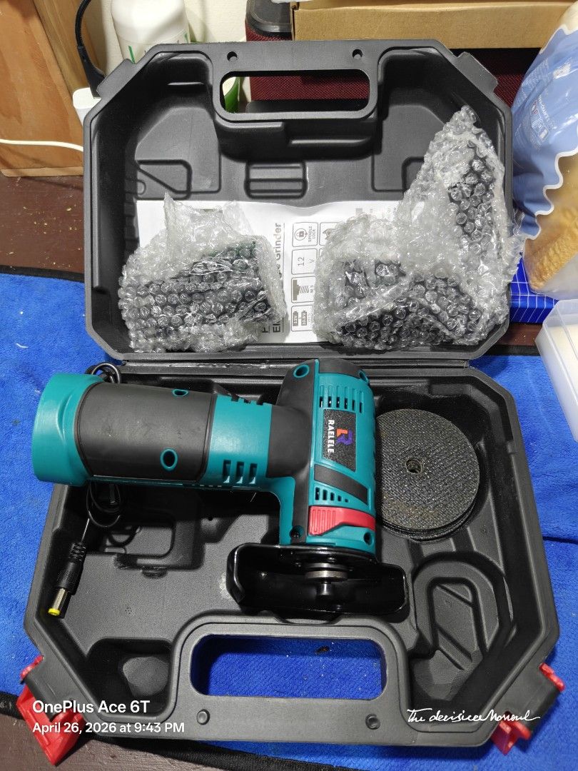 Electric Tools Mini Angle Grinder Portable Polishing Handheld Cutter Cordless (Category: Construction Tools & Equipment) located in Baler. Submitted by arvintorres (Listing ID 1434541164, Image 2). Description: Description Welcome to our shop, we are a local seller in the Philippines, 24 hours fast shipping! Product Description Name: Angle Grinder Style: Cordless, Electric, Mini Material: ABS + Metal Rated power: 300W/600W Rotation speed 19500-28