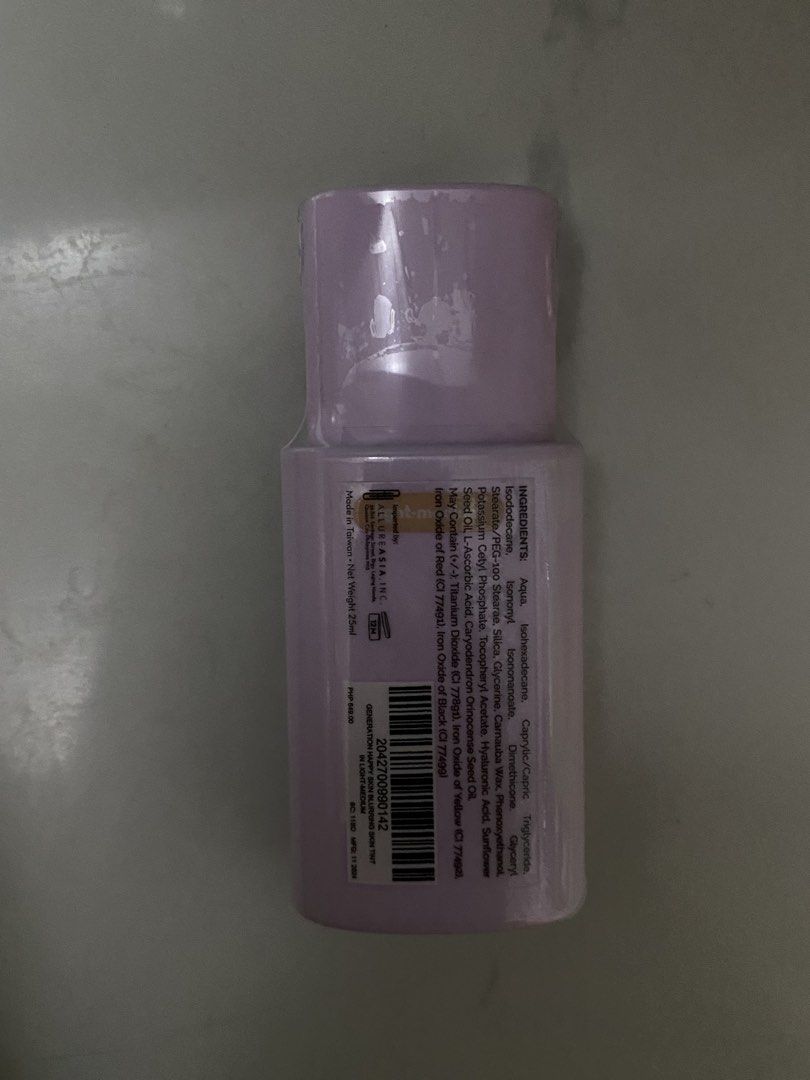 [FIXED + BNEW] Happy Skin Skin Tint (Category: Makeup) located in Cabuyao City. Submitted by dappledbluelight (Listing ID 1434556027, Image 2). Description: Shade: Light-Medium Rfs: Decluttering extras ₱175 + sf Payment first basis Mod: J&T, Lalamove, LBC, Flash Mop: Gcash.