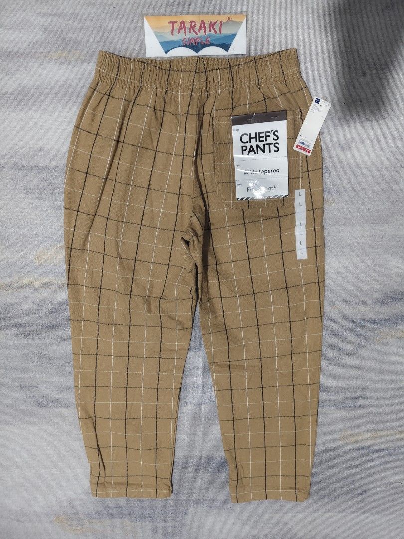 GU FLANNEL CHEF PANTS WIDOWPANE / WIDE TAPER (Category: Chinos) located in Baguio. Submitted by igorotak.111.taraki.com (Listing ID 1434429955, Image 2). Description: FS GU FLANNEL CHEF PANTS WIDOWPANE / WIDE TAPERED BRAND NEW NO ISSUES SOLID NITO ♥️ L-39.5 W-31 ON TAG STRETCH UP TO 36 CAN FIT 31-36 CAN DO WTH ADJUSTBLE TIE H-8 ASKING PRICE 1499 FREE SF.